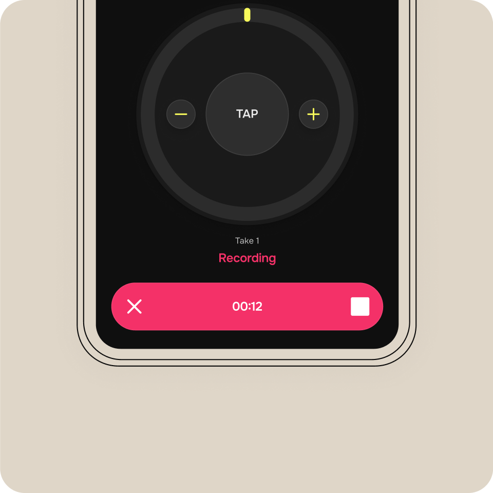 Groove Shed recording screen